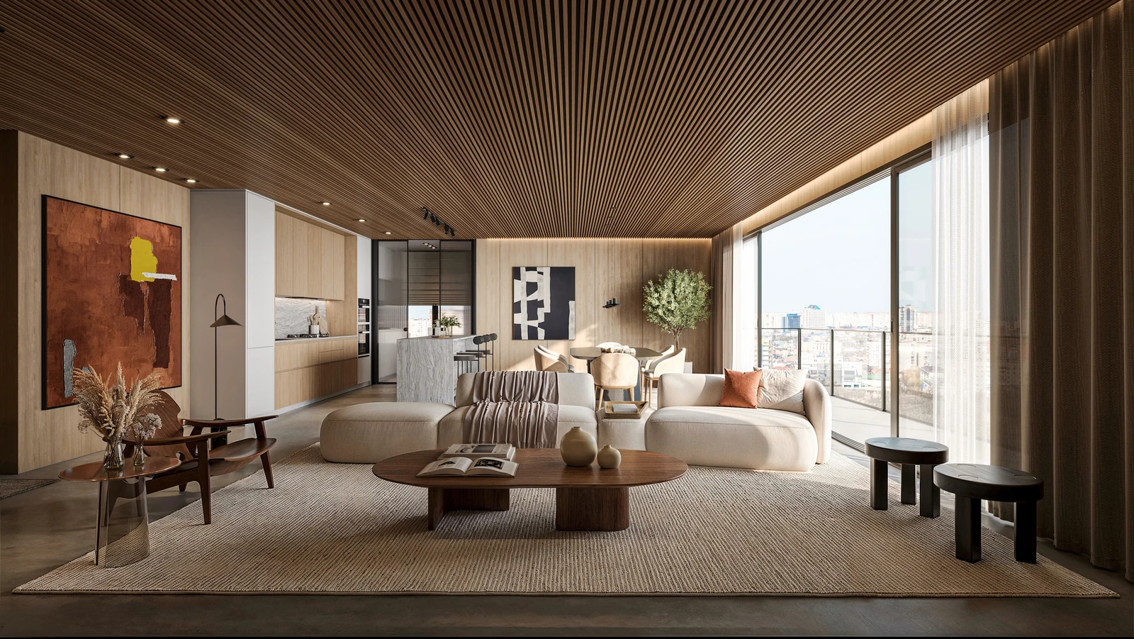 São Paulo Apartment — living room