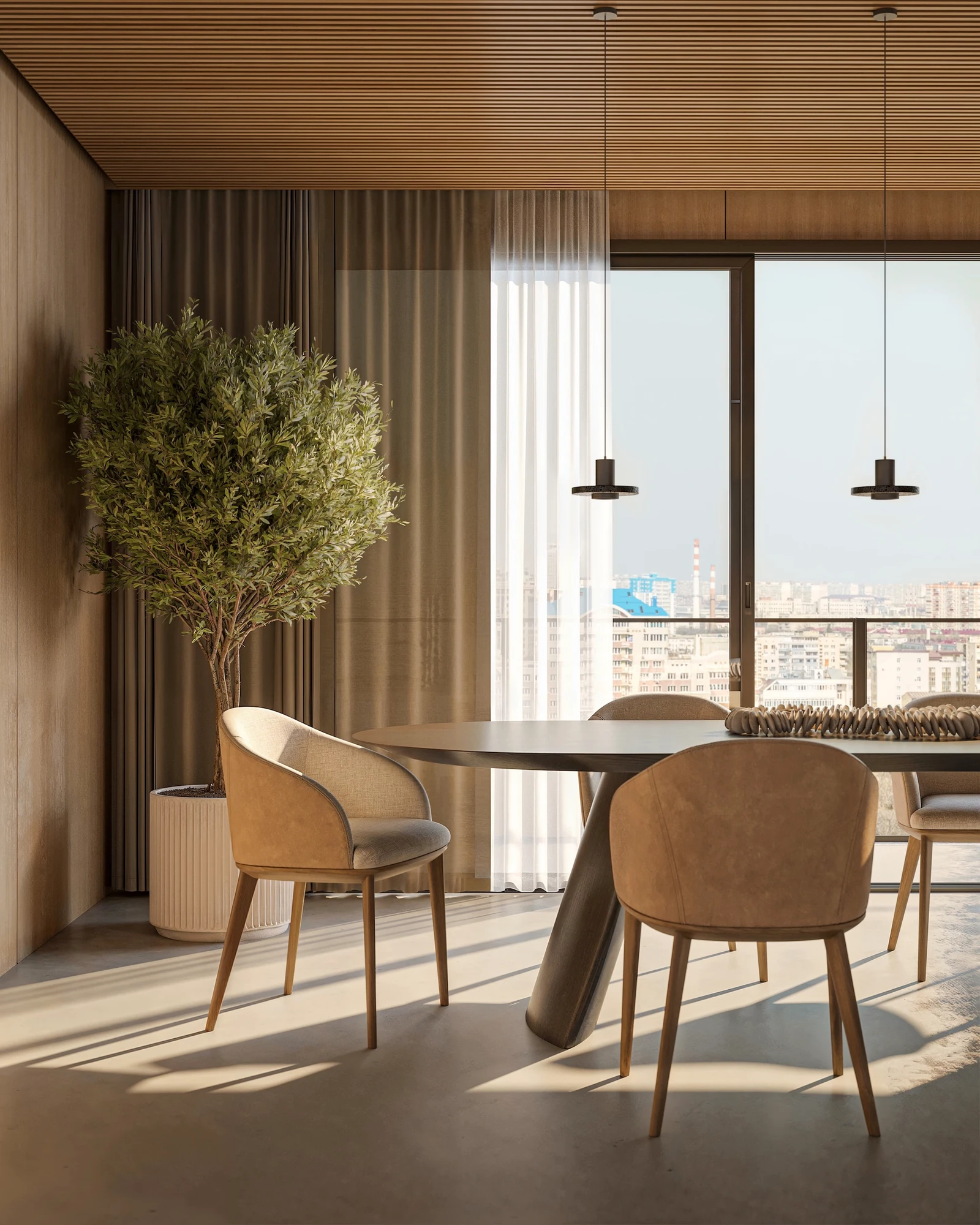 São Paulo Apartment — dining detail
